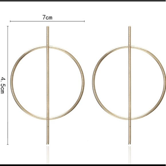 Circle Hollow Earrings - Picture 4 of 5